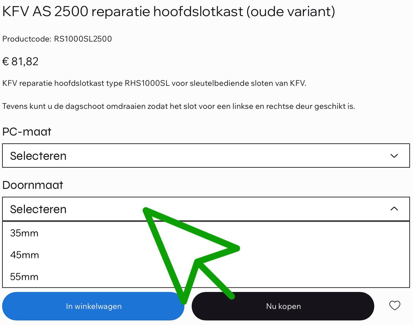 Hoe meet je doornmaat?